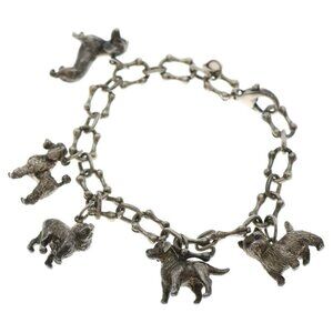 Tiffany & Co Dog Bone Motif Chain Bracelet Silver Vintage